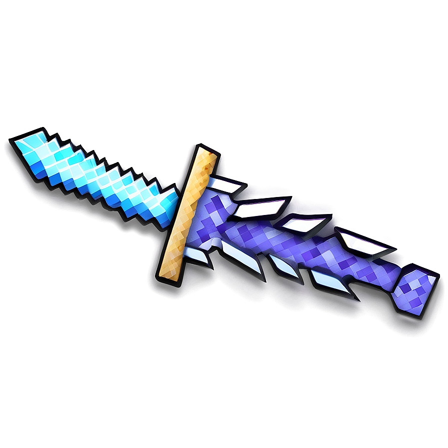 Minecraft Sword With Lightning Png 30