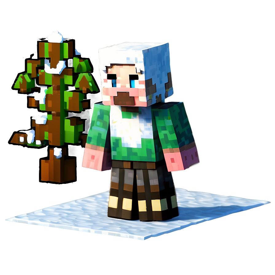 Minecraft Villager In Snowy Biome Png Exb