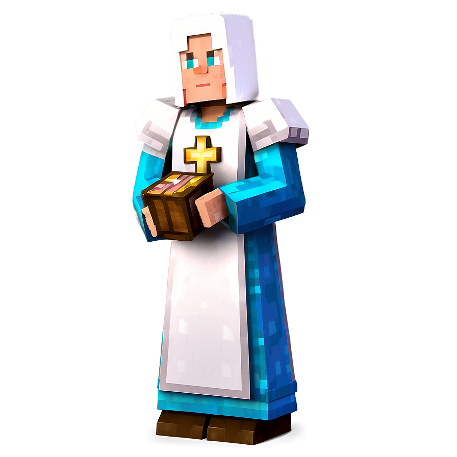 Minecraft Villager Priest Png 06202024