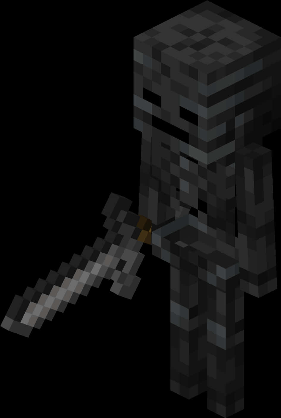 Minecraft_ Wither_ Skeleton_with_ Sword