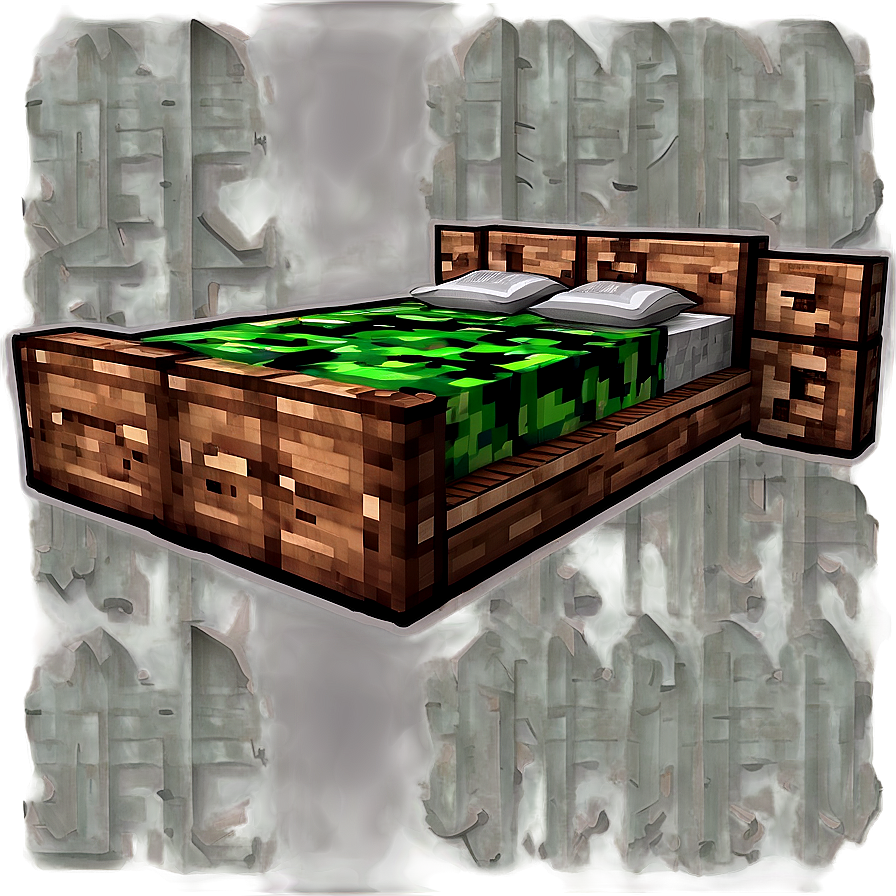 Minecraft Wooden Bed Png 75