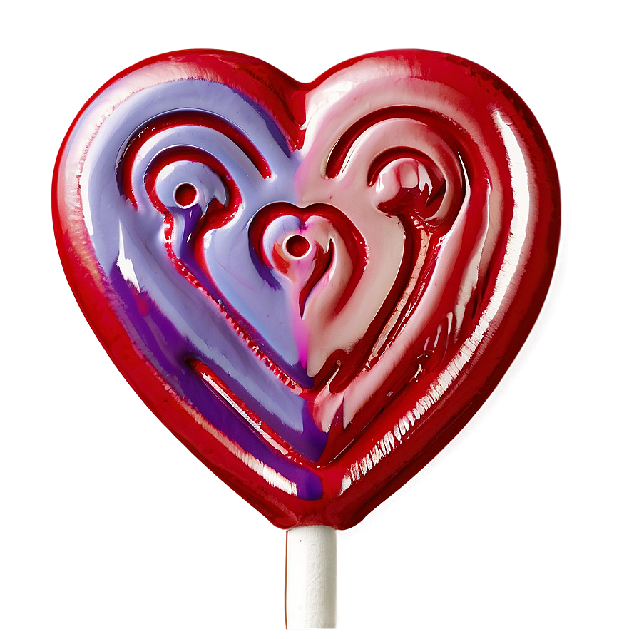 Mini Heart Lollipop Png 06292024