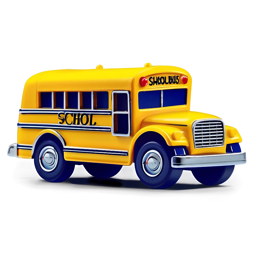 Miniature School Bus Toy Png 05242024