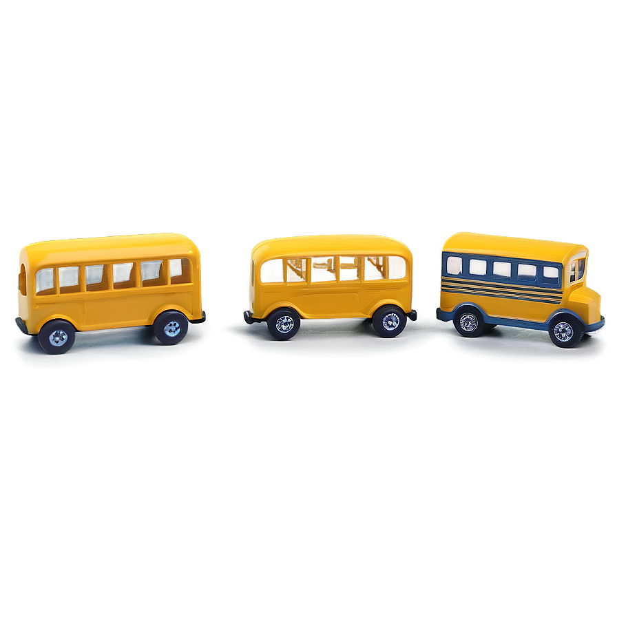 Miniature School Bus Toy Png 05242024