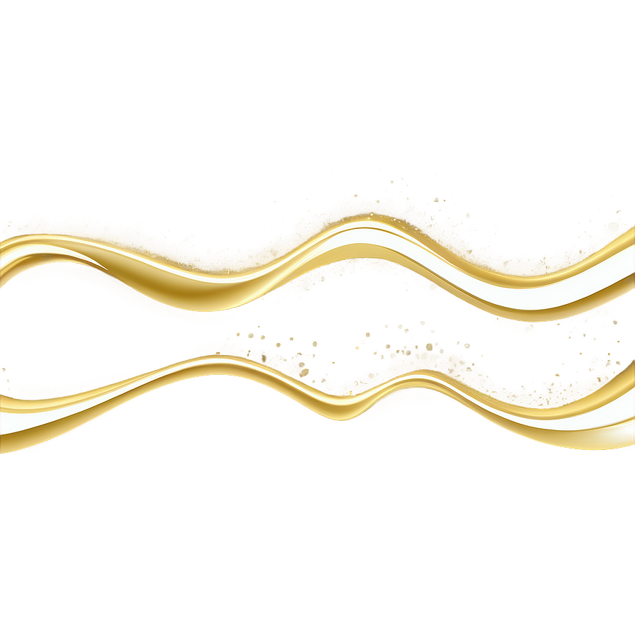 Minimal Gold Wave Png Mnx