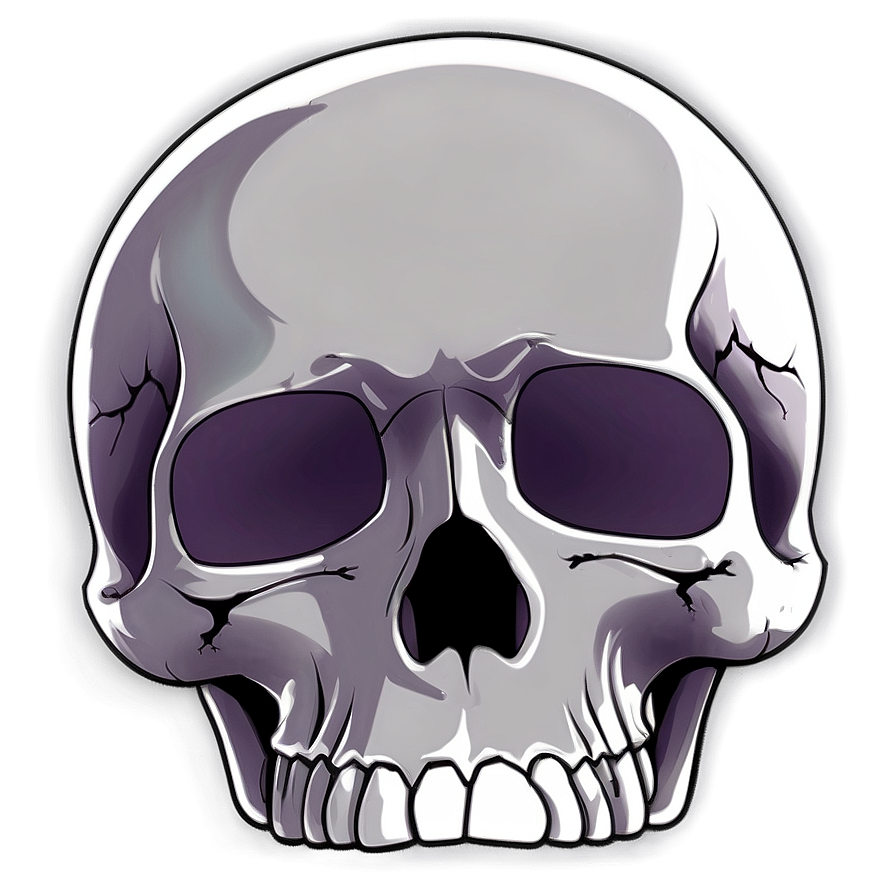 Minimal Skull Outline Png 06282024