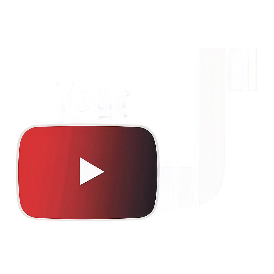 Minimal Youtube Logo In Monochrome Png 05232024