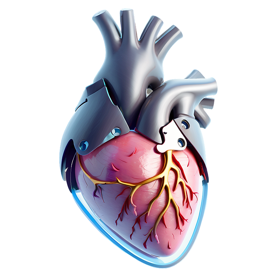 Minimalist Anatomical Heart Png 06122024