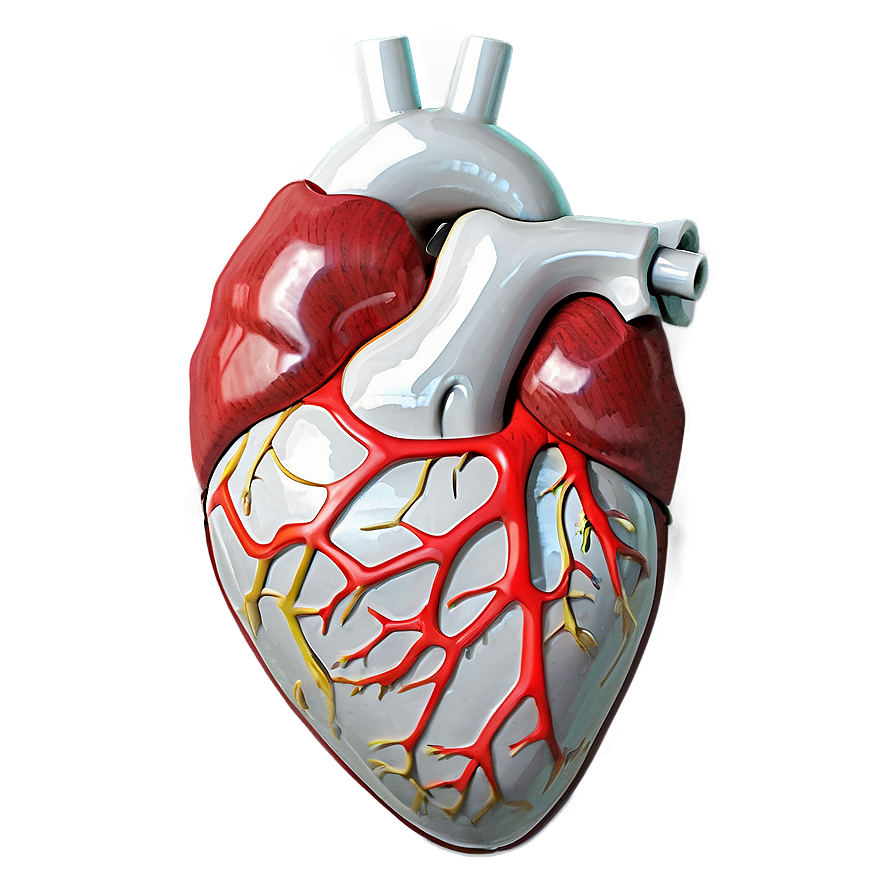 Minimalist Anatomical Heart Png 06122024