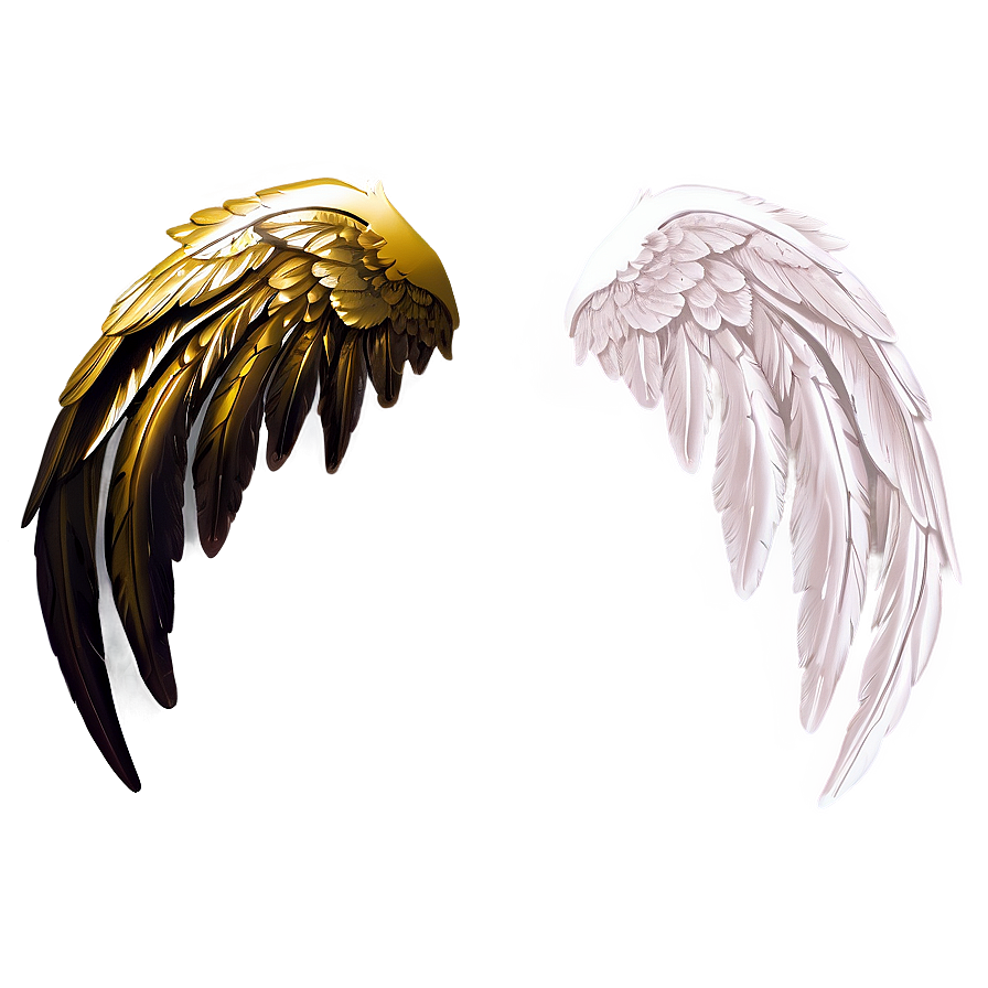 Minimalist Angel Wings Clipart Png 05042024