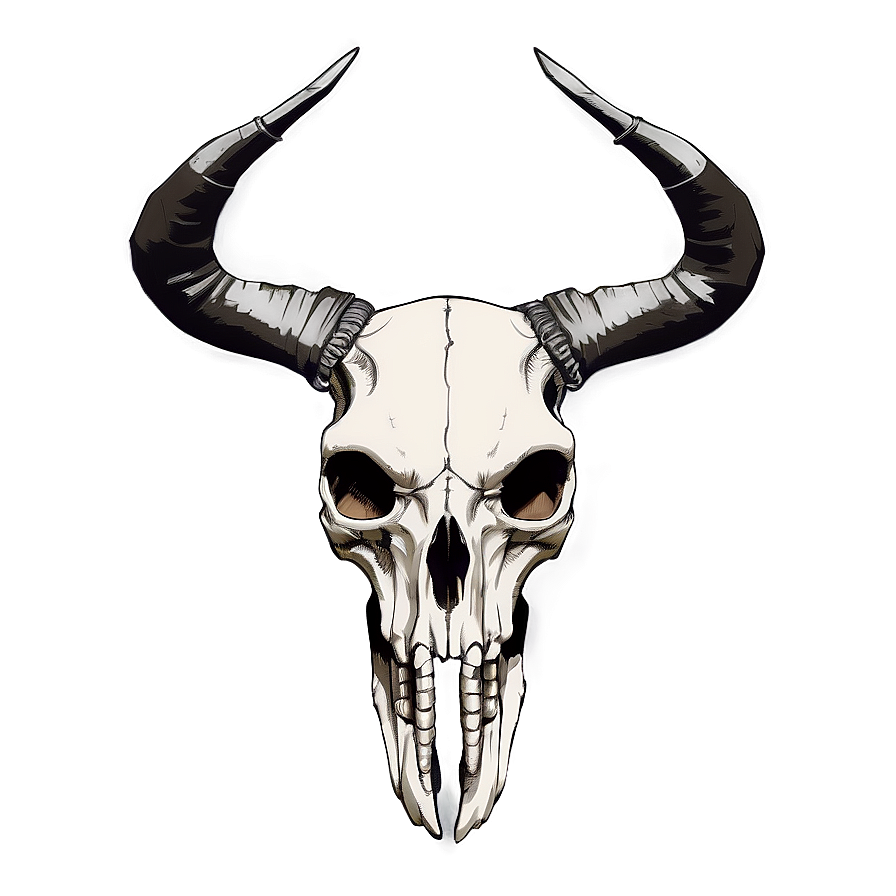 Minimalist Animal Skull Png 06282024