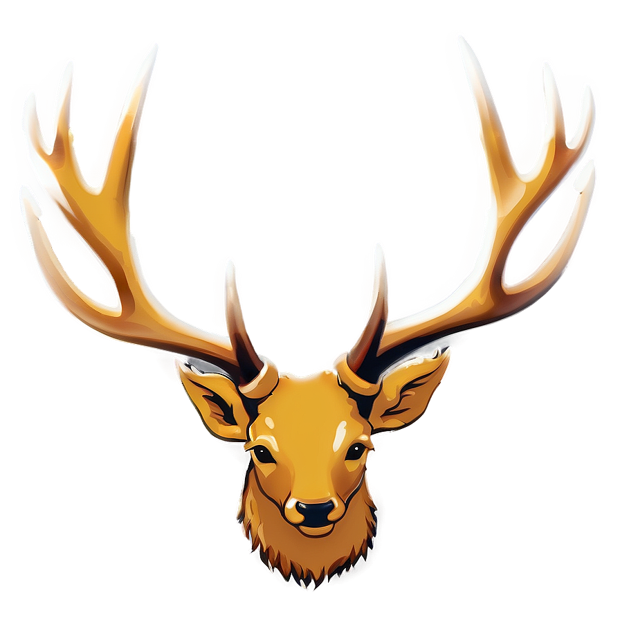 Minimalist Antler Outline Png Dca