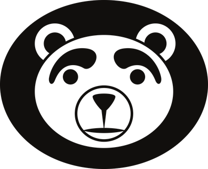 Minimalist Bear Icon