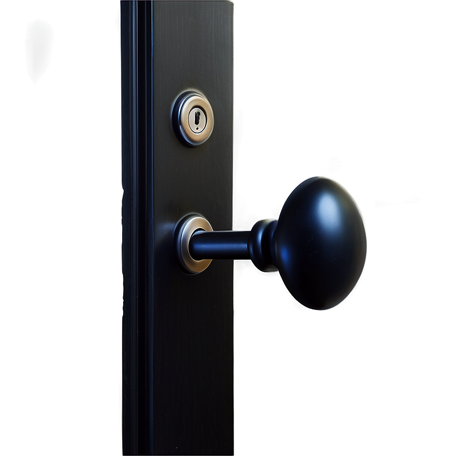 Minimalist Black Doorknob Png Mtx