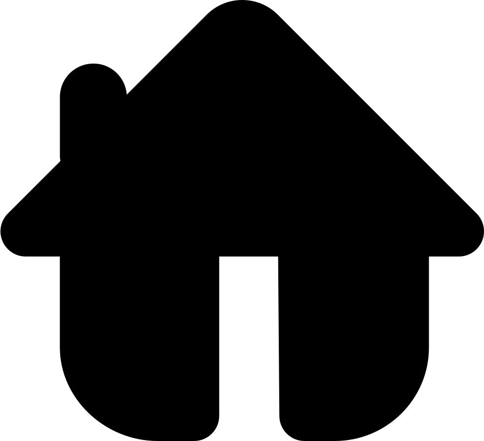 Minimalist Black House Icon