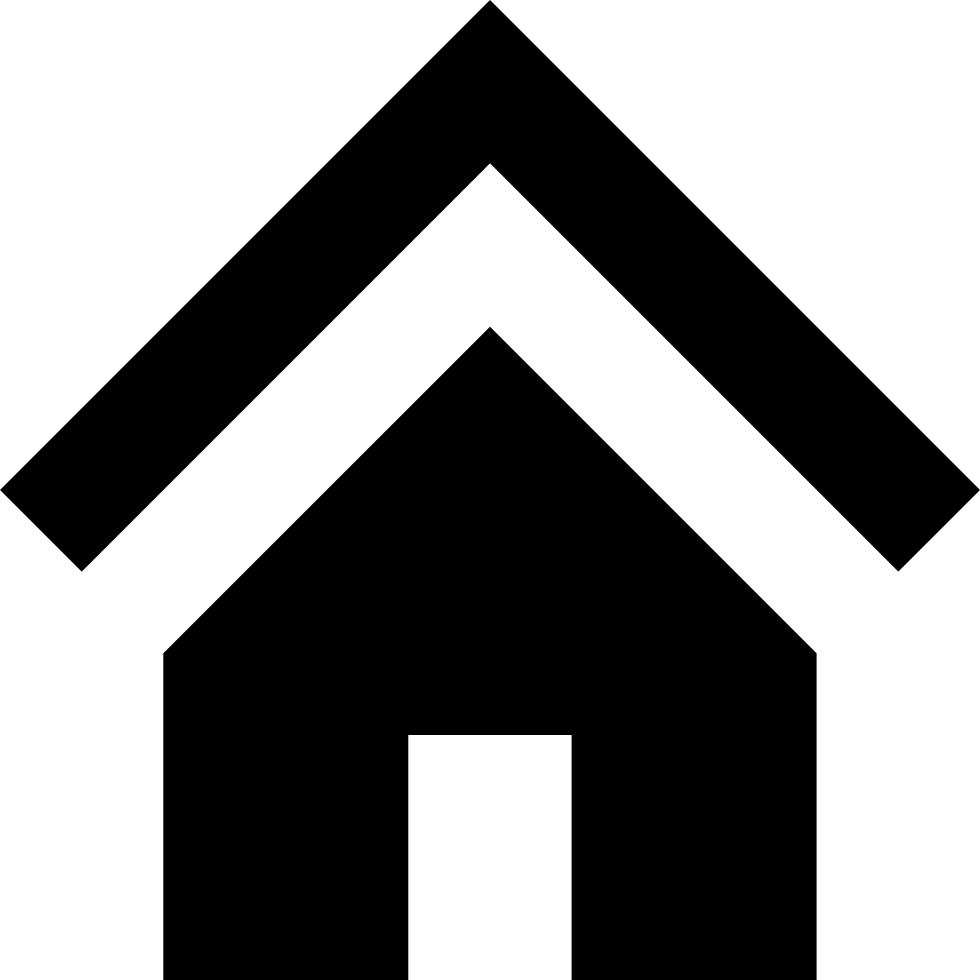 Minimalist Black House Icon