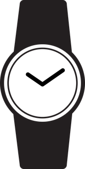 Minimalist Black Watch Silhouette