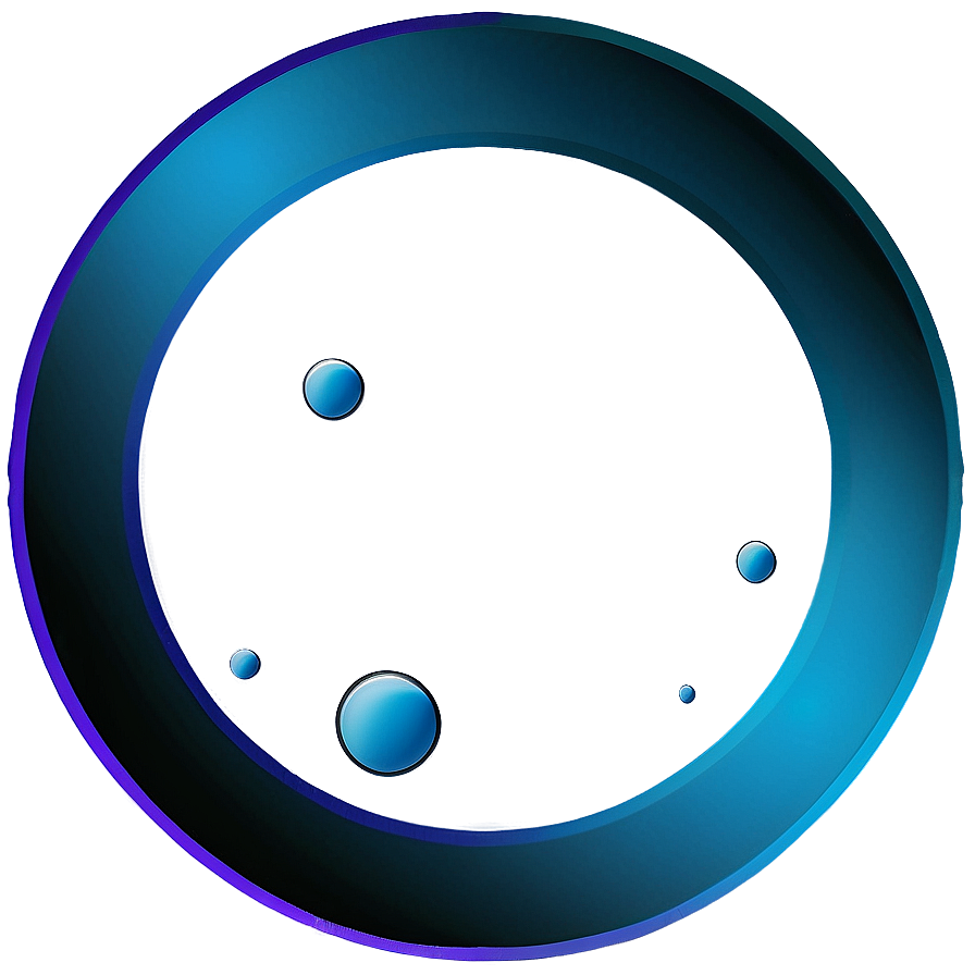 Minimalist Blue Circle Png 05252024