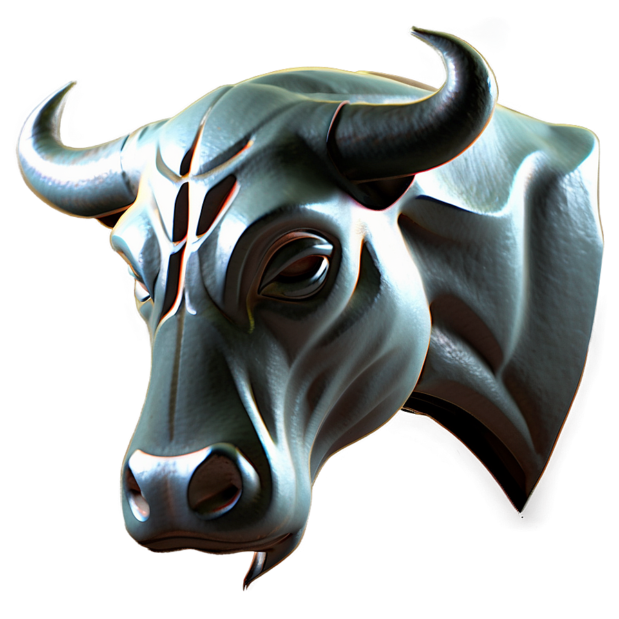 Minimalist Bull Head Png 06132024