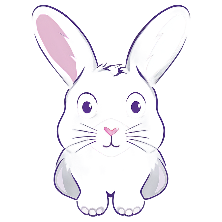 Minimalist Bunny Design Png Vjf68