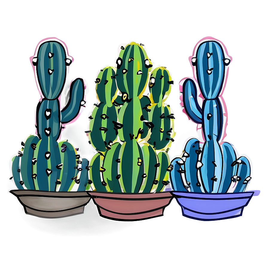 Minimalist Cactus Outline Png Lyi