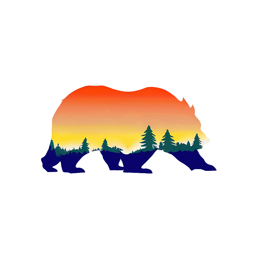 Minimalist California Bear Logo Png Yby6