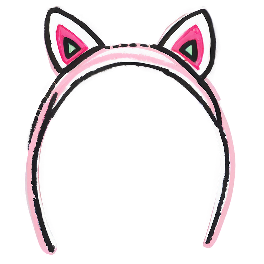 Minimalist Cat Ears Drawing Png 05042024