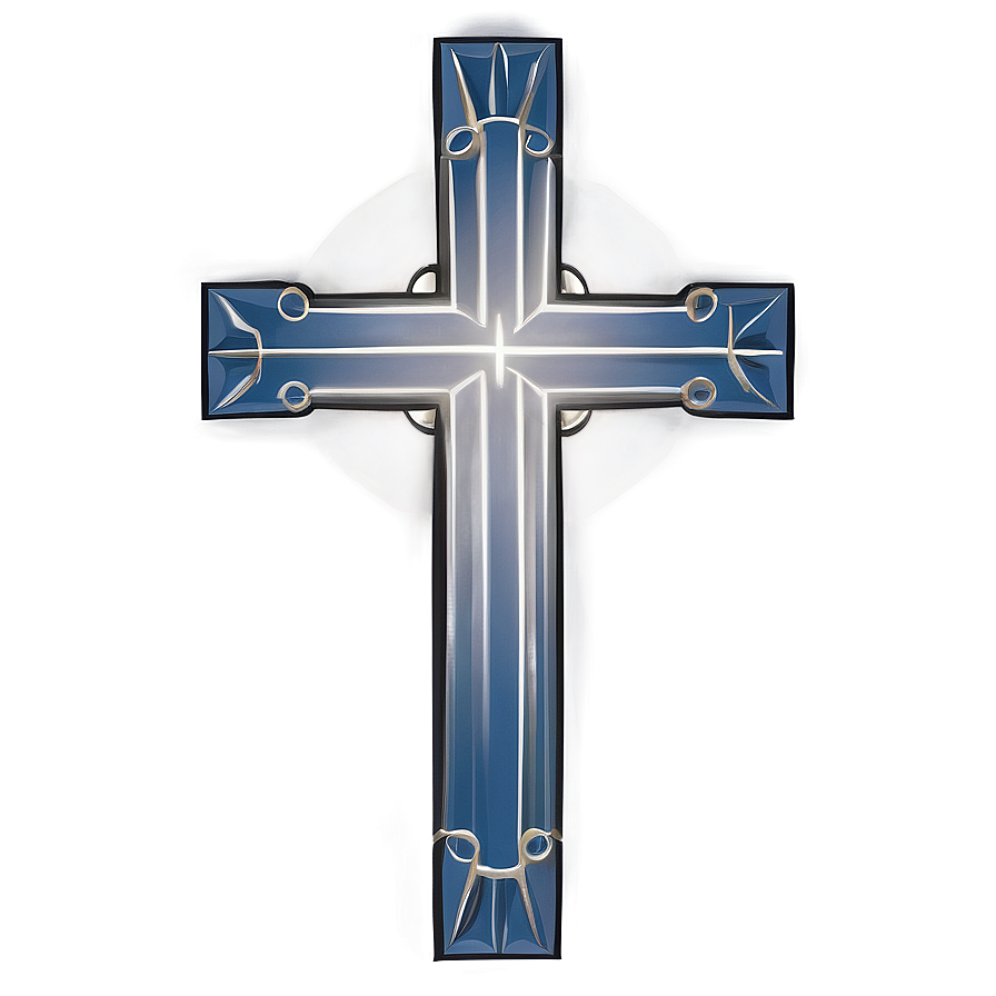 Minimalist Catholic Cross Outline Png Eeq55