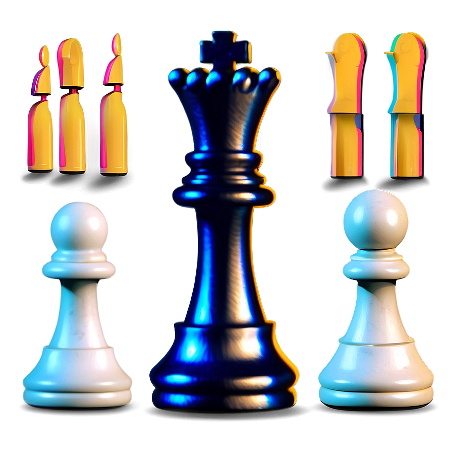 Minimalist Chess Pieces Design Png Dte96