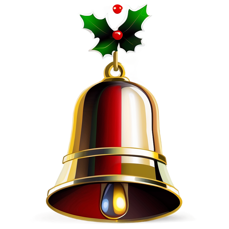 Minimalist Christmas Bell Png 28