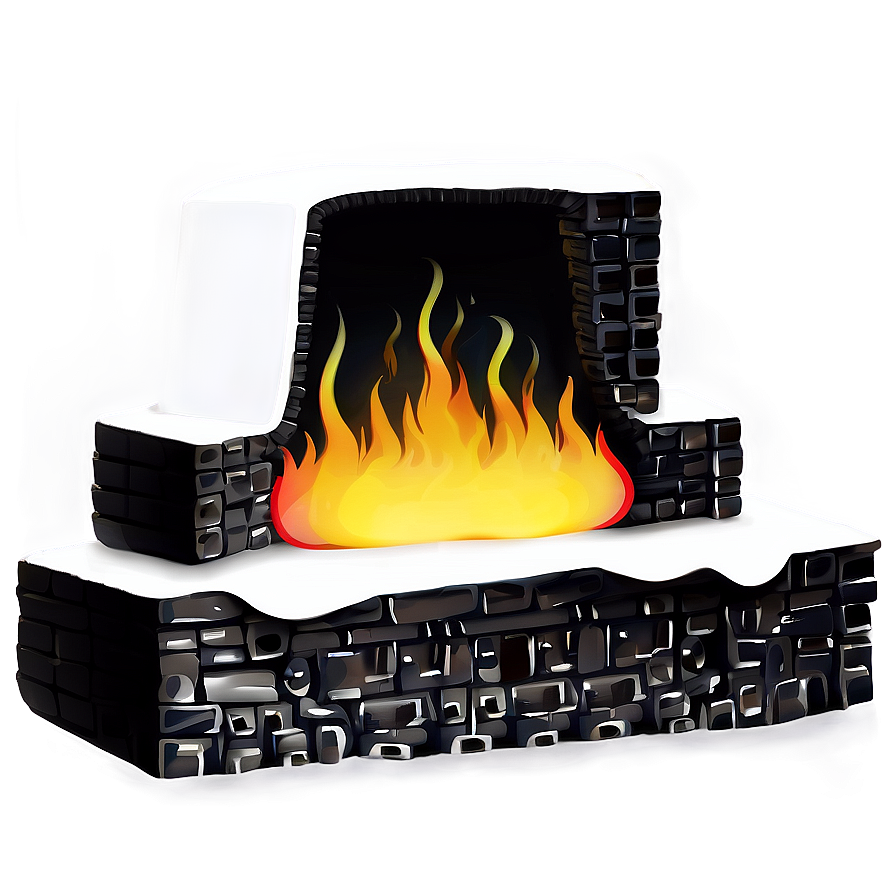 Minimalist Christmas Fireplace Png 32