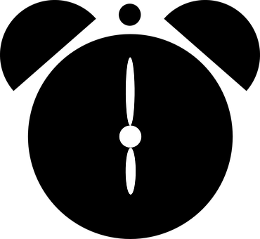 Minimalist Clock Hands Black Background