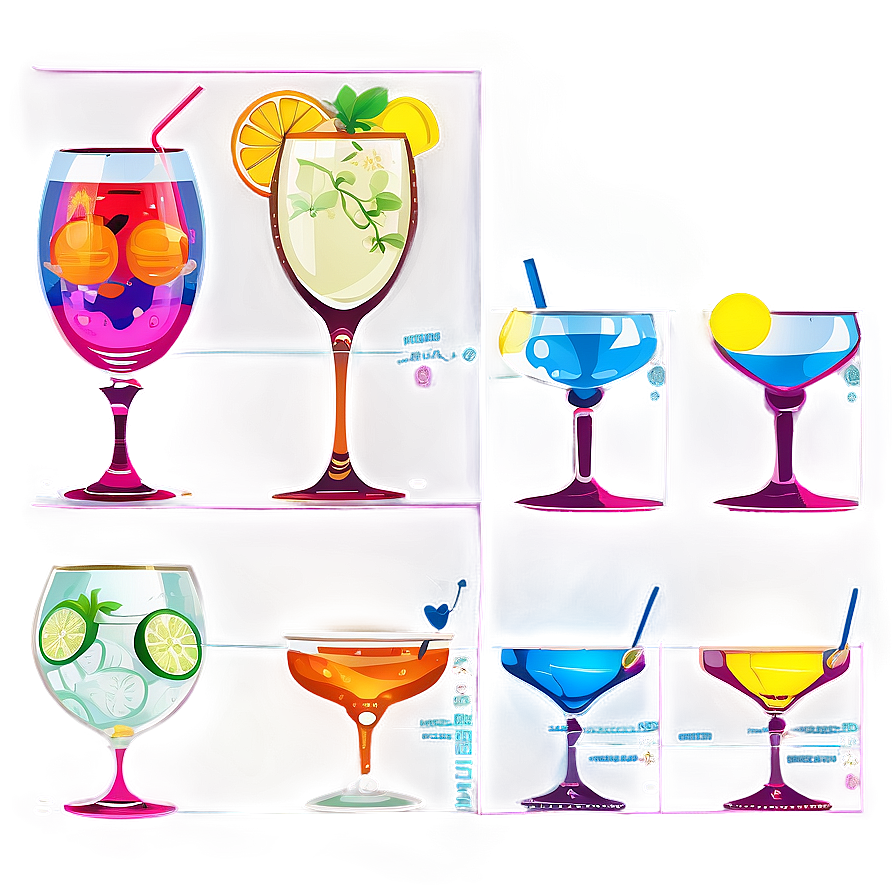 Minimalist Cocktail Menu Png 11