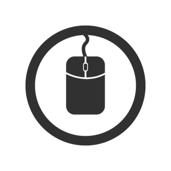 Minimalist Computer Mouse Icon