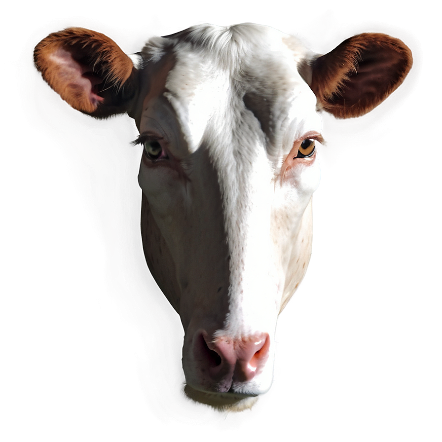 Minimalist Cow Head Png Brk