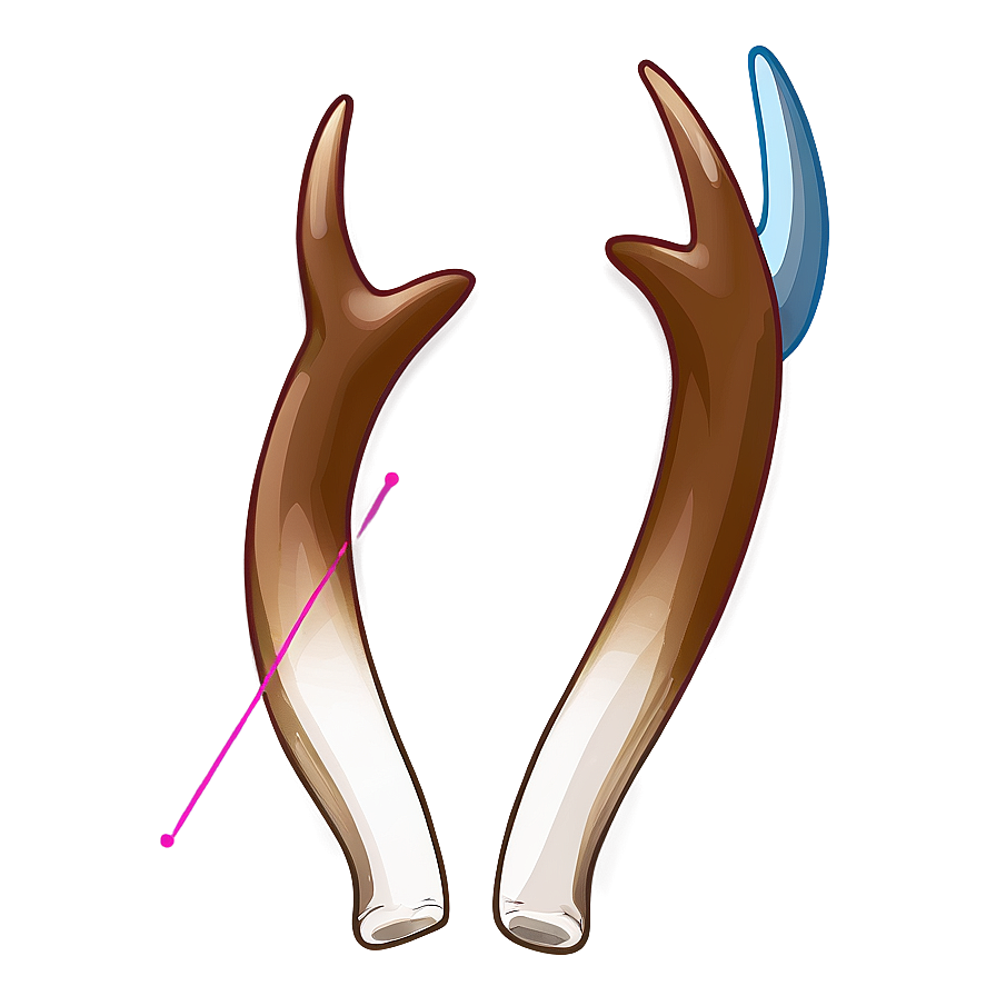 Minimalist Deer Antler Icon Png Unv