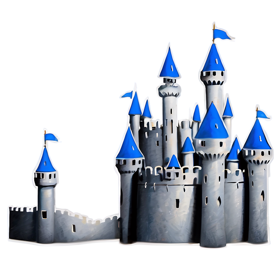 Minimalist Disney Castle Png 7