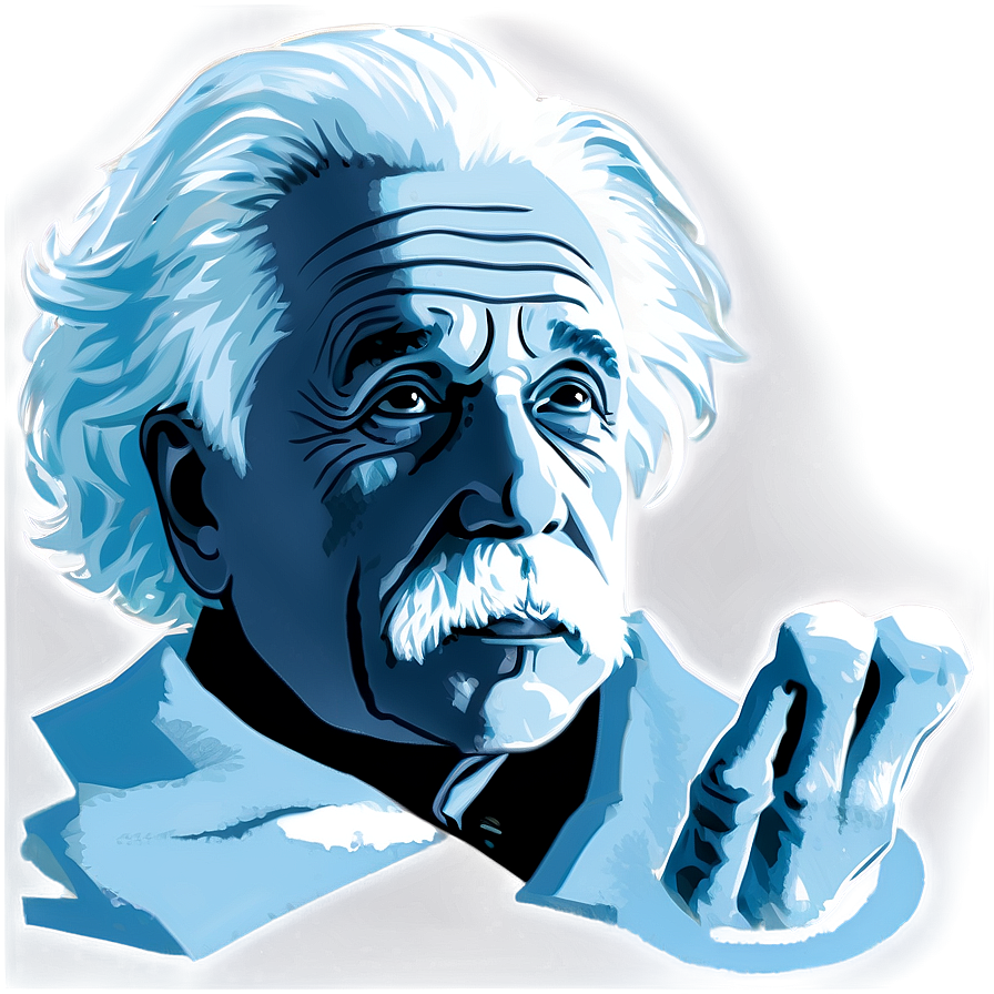 Minimalist Einstein Outline Png Skg85