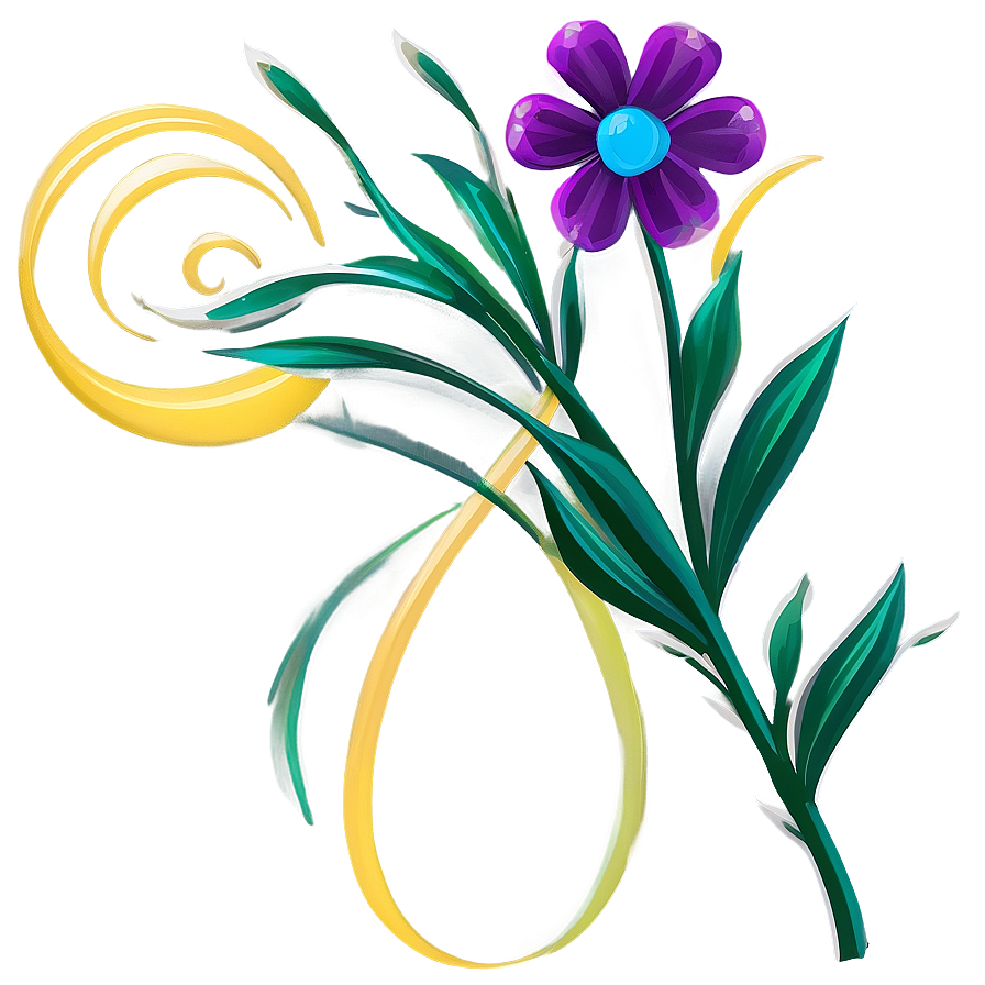 Minimalist Flower Design Png Miq83