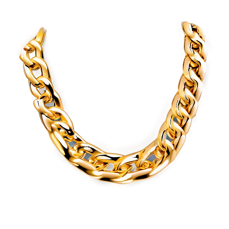 Minimalist Gold Chain Png 05042024