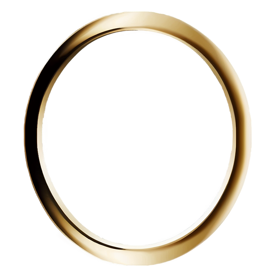 Minimalist Gold Circle Frame Png Cwj24