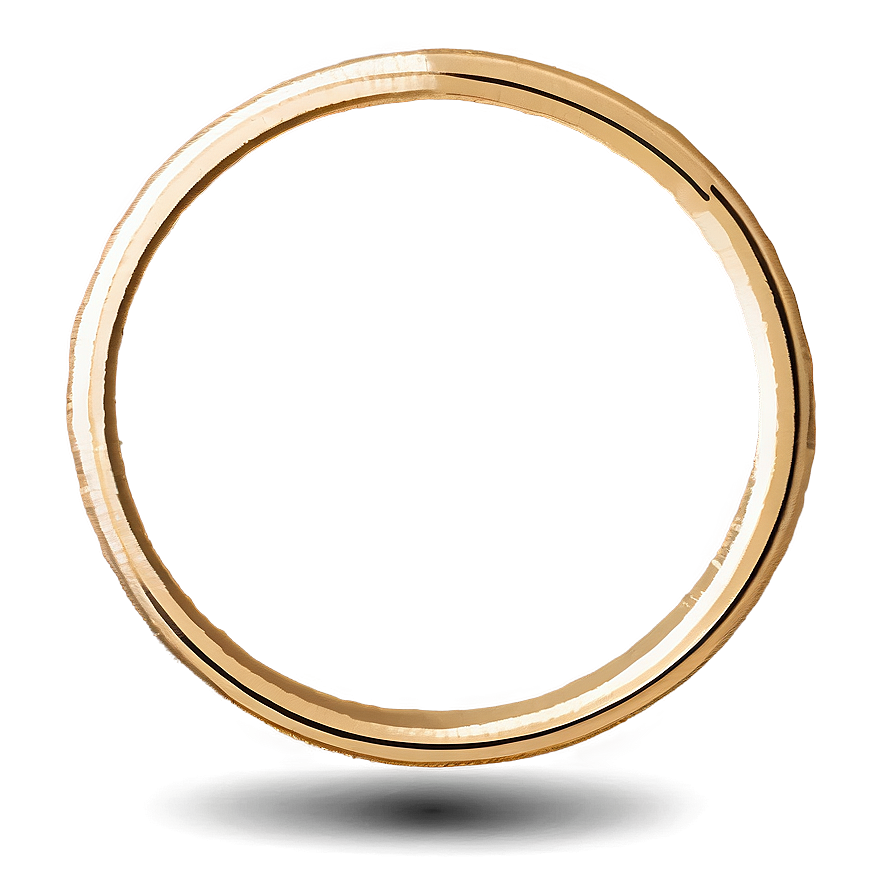 Minimalist Gold Circle Frame Png Jog