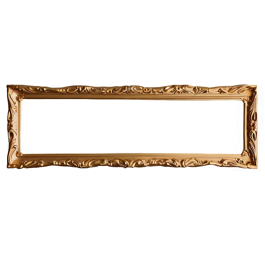 Minimalist Gold Frame Png Byc12