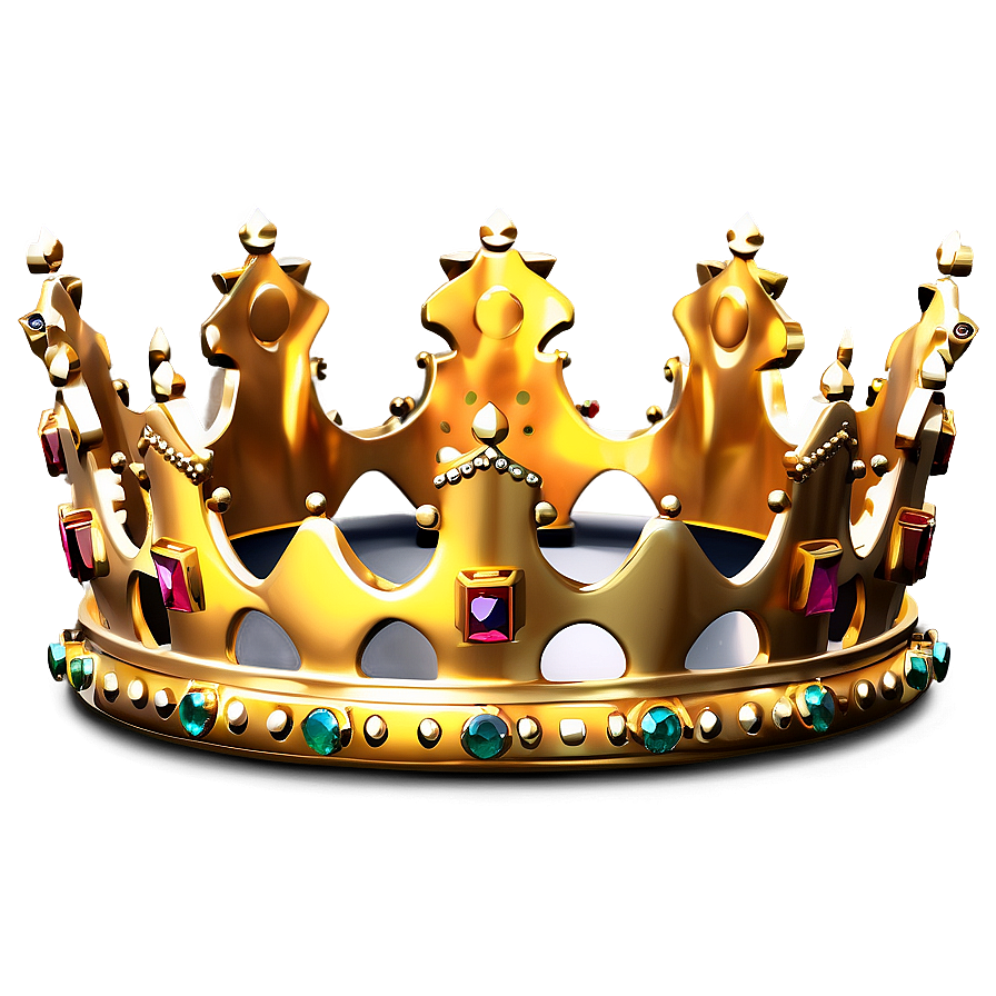 Minimalist Golden Crown Png Hys