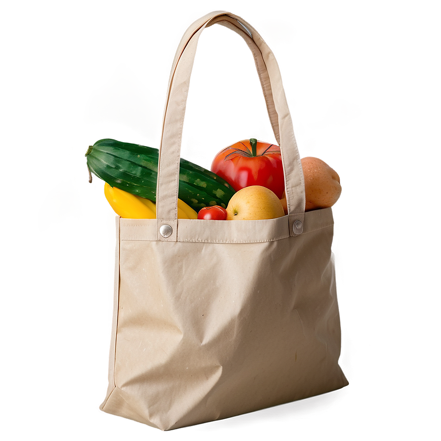 Minimalist Grocery Bag Png 06132024