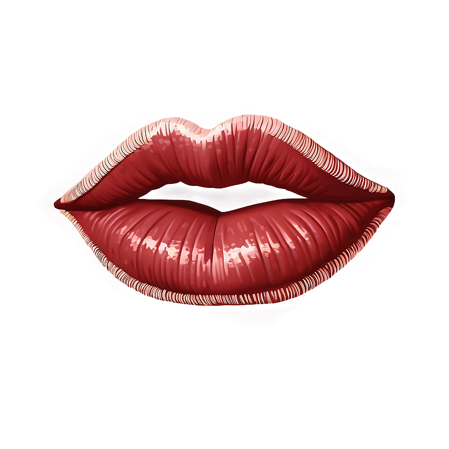 Minimalist Kissy Lips Png 72