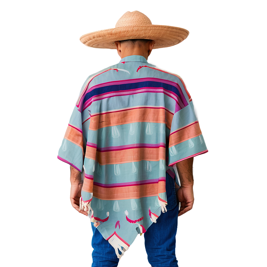 Minimalist Mexican Poncho Png Taf34