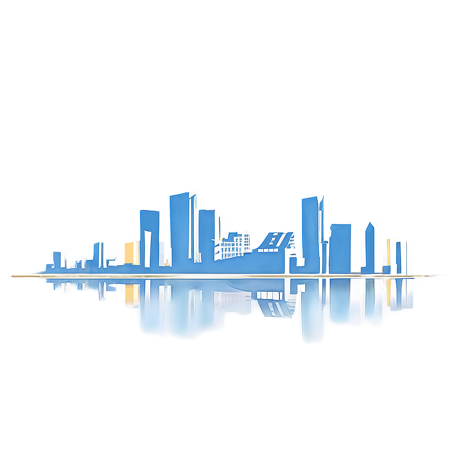 Minimalist Miami Skyline Drawing Png Pga56