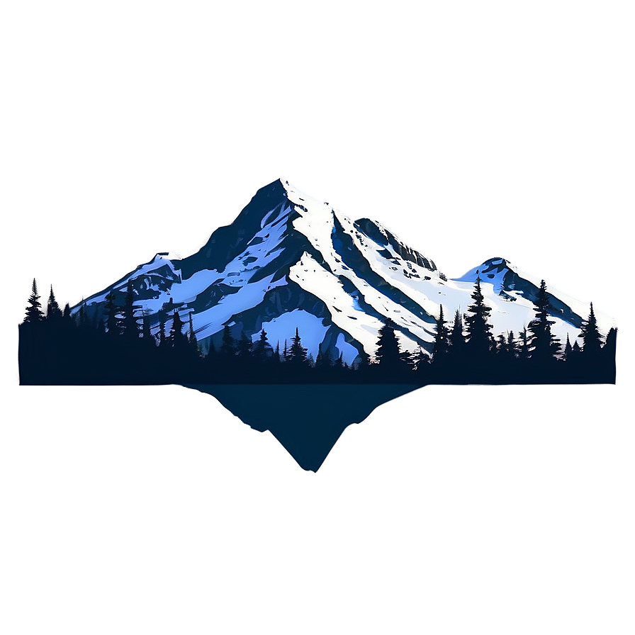 Minimalist Mountain Silhouette Png 99