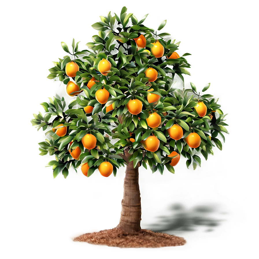 Minimalist Orange Tree Png 41